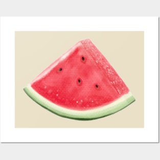 Watercolor Watermelon Posters and Art